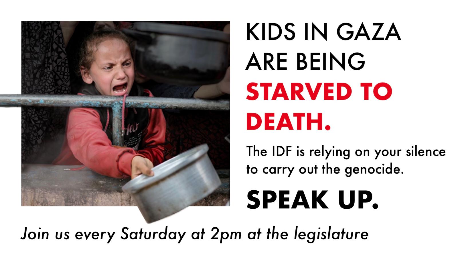 Kids in Gaza are being starved to death